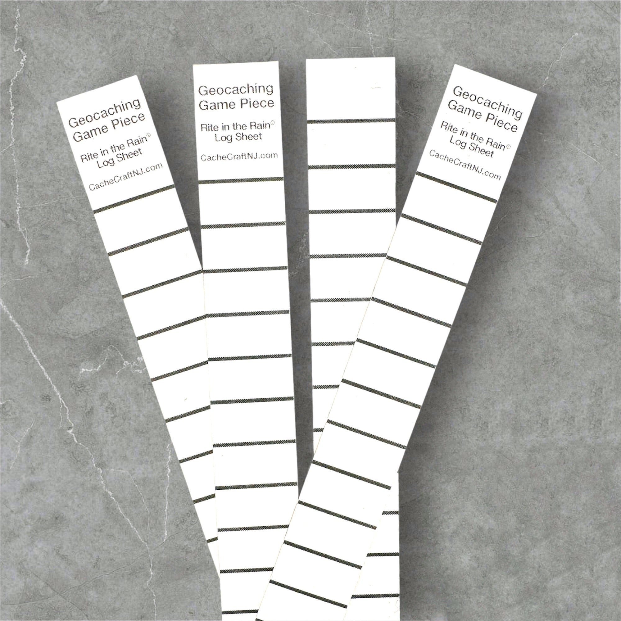 Weather-Proof Log Sheets – Cache Craft