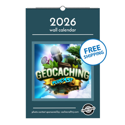 2026 Geocaching Podcast 12-Month Wall Calendar (US & Canada)