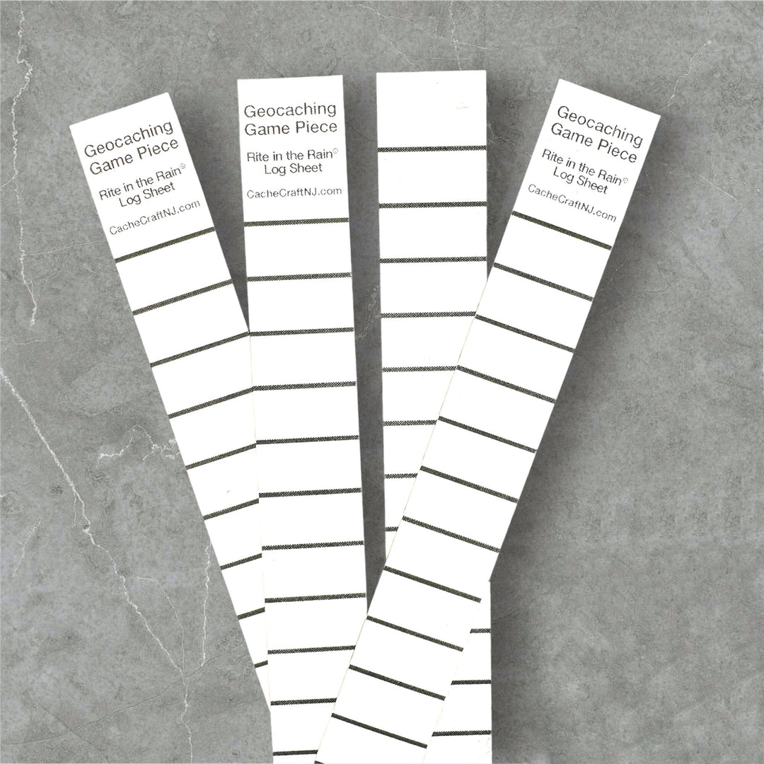 Rite in the Rain Micro Geocache Log Sheets – Cache Craft for Free Printable Geocache Log Sheets