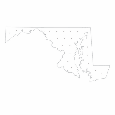 Pathtag Display | Maryland Shape