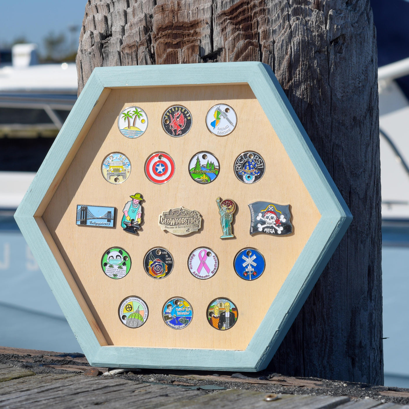 Pathtag Display | Hexagon – Cache Craft