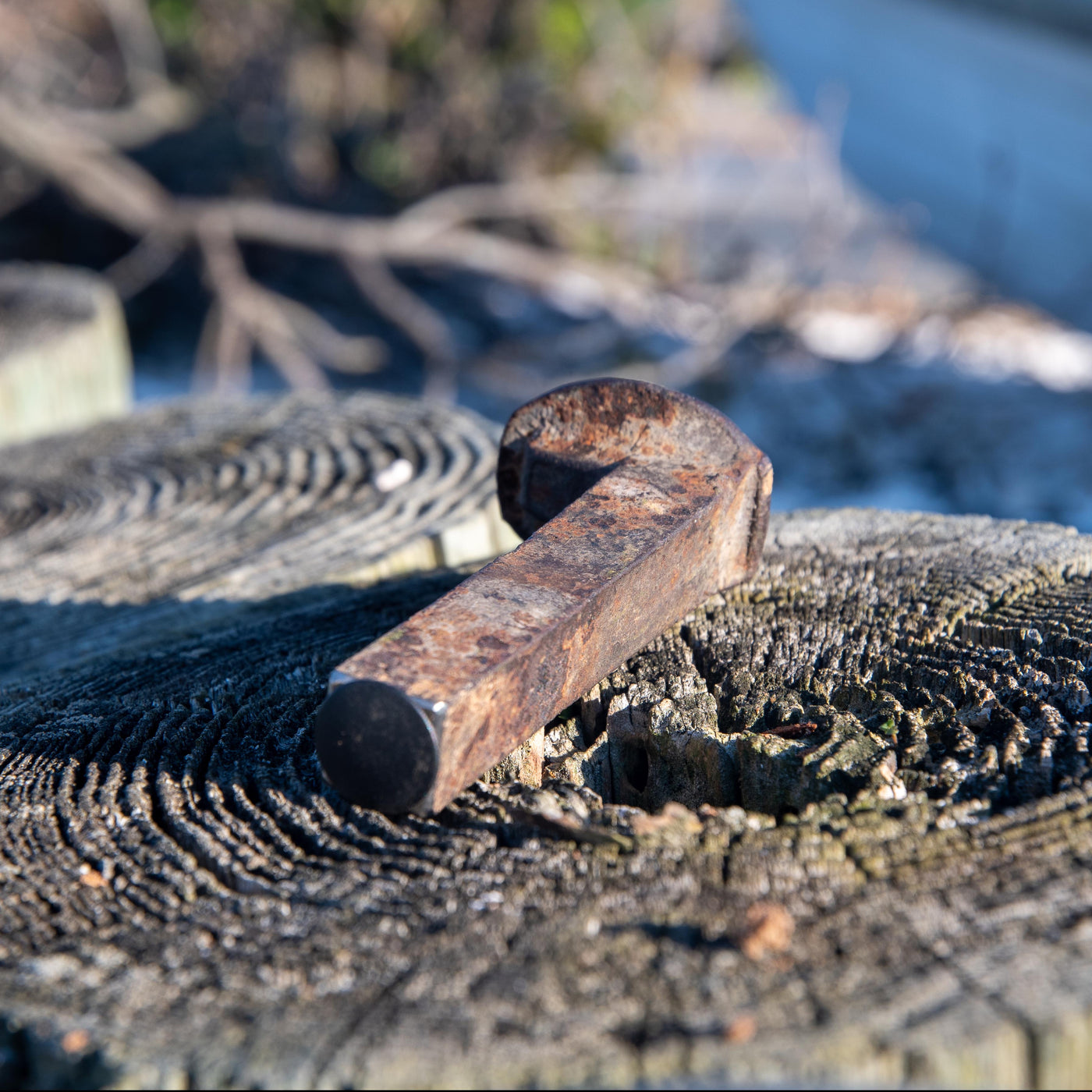 Devious Geocache | Railroad Spike