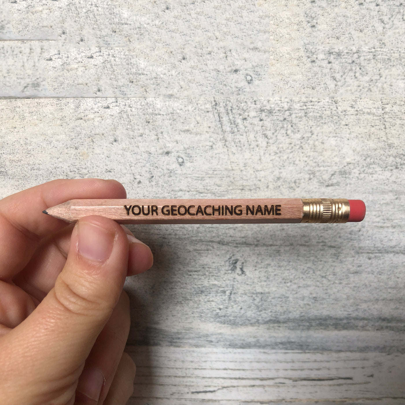 Half Pencils | Geocaching Name - Set of 5